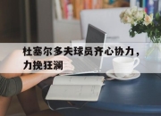 关于杜塞尔多夫球员齐心协力，力挽狂澜的信息